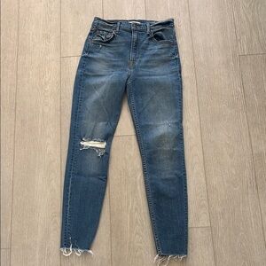 GRLFRND Women Jeans Kendall Amelia High-Rise Skinny Distressed Size 26